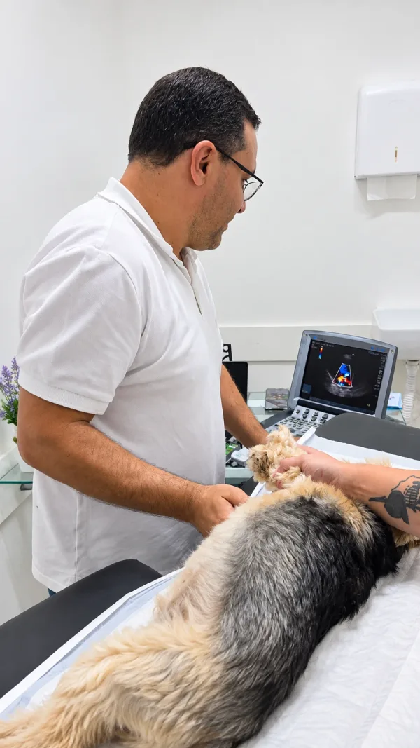 Ultrassom durante o atendimento